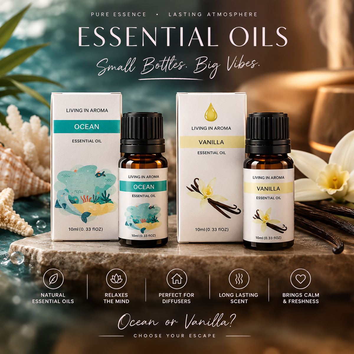 CloudMist™ Flame Humidifier & Essential Oil Diffuser